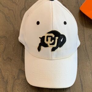 Top of the World Colorado White Cap with Black and Gold Embroidery Size S/M
